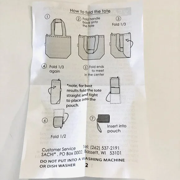 NWOT SACHI Insulated Foldable Market Tote Bag with Pouch Zip Green Paisley - Picture 16 of 16